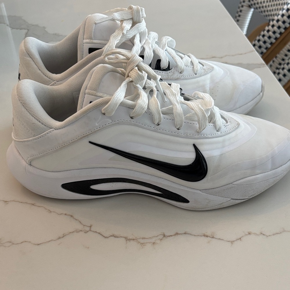 Nike basketball  White and Black Athletic Shoes